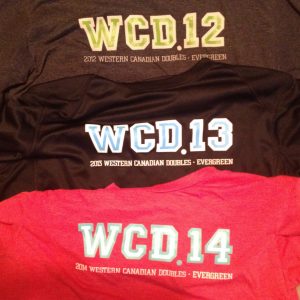Logo for West Coast Doubles at Evergreen Squash Club