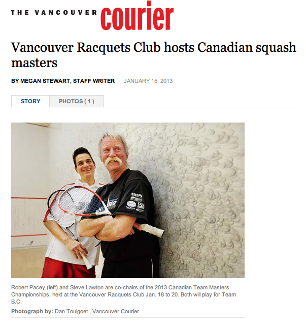2013 Canadian Team Masters Squash Championships