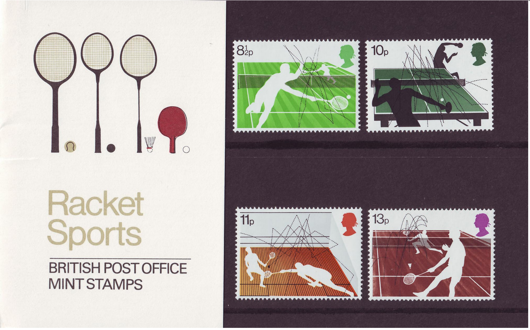 Racket Sports - Commemorative Squash Stamps by Andrew Restall