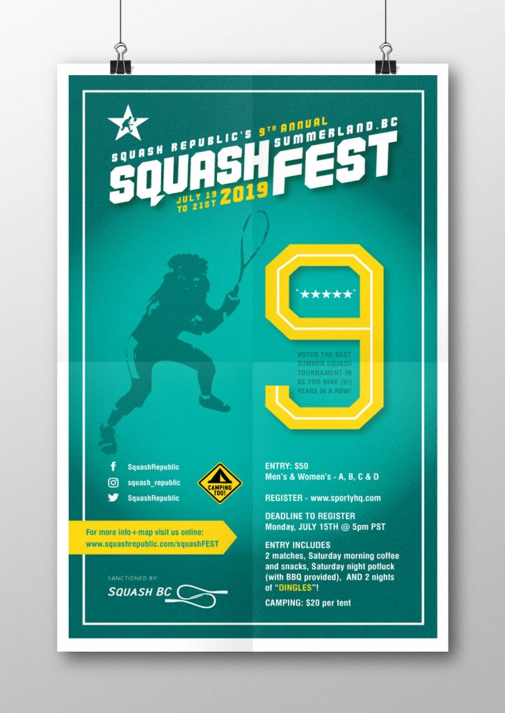 2019 SquashFEST Poster