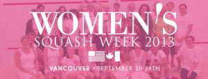 Women's Squash Week 2013