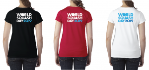 World Squash Day - Women's shirt back