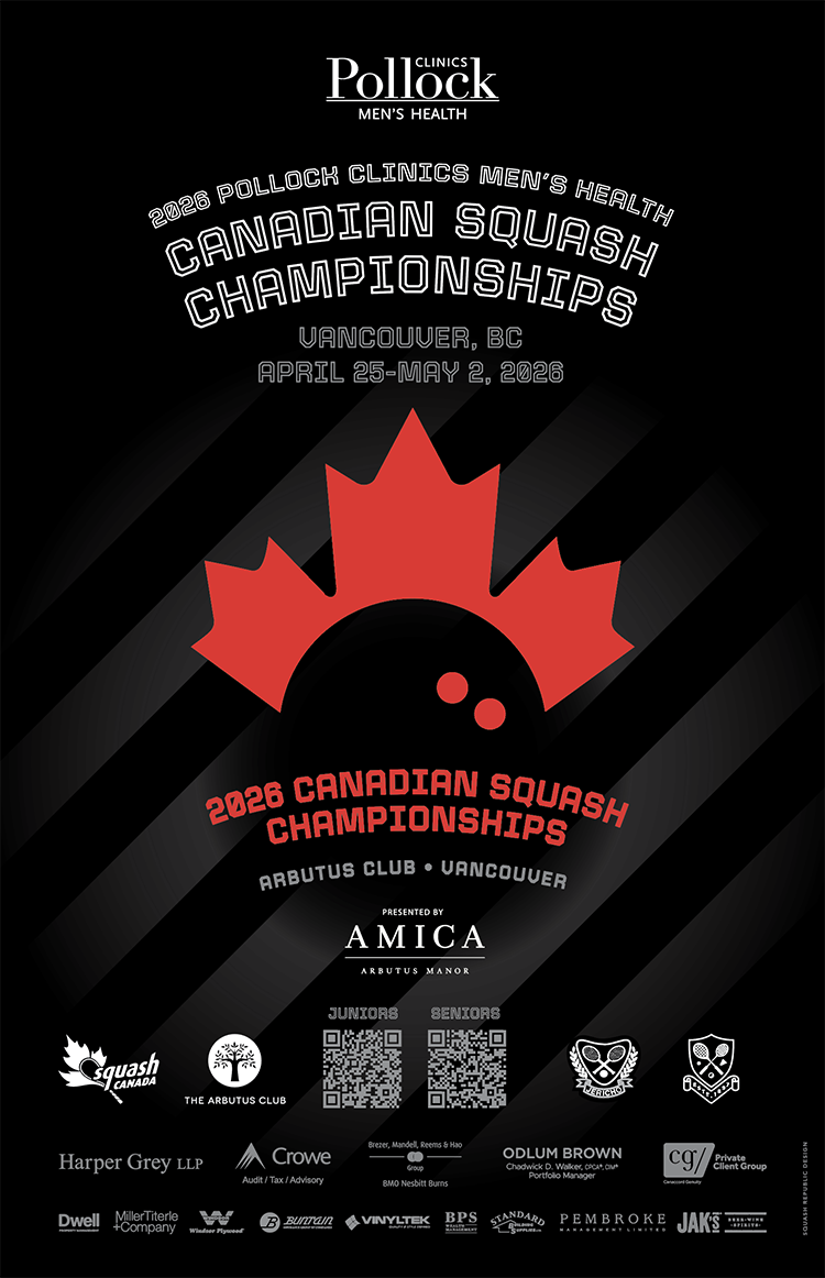 2026 National Squash Championships Poster